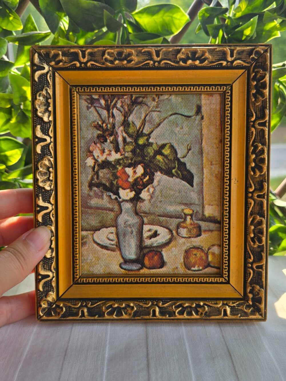 Small Vintage Framed Cézanne “Blue Vase” Print
